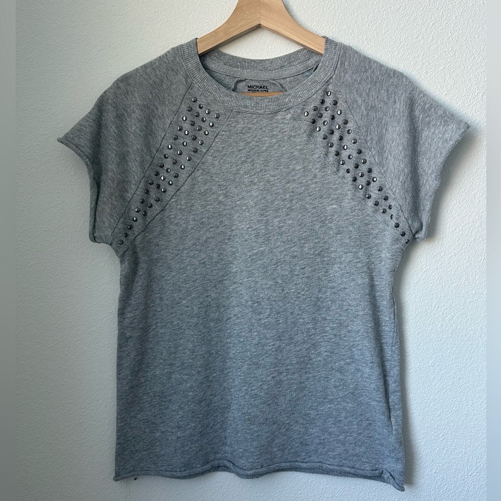 Michael Kors Heather Gray Knit Top